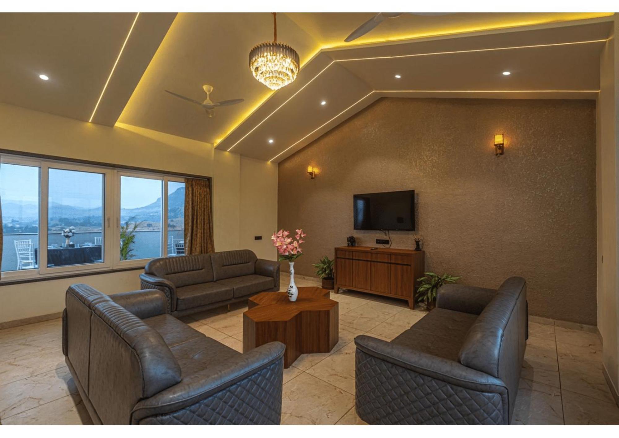 Mountain Glory 8Bhk By Tensorstays, Pool & Theater Igatpuri Εξωτερικό φωτογραφία